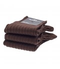 Chaussettes Fil d'Ecosse avec cotes marron